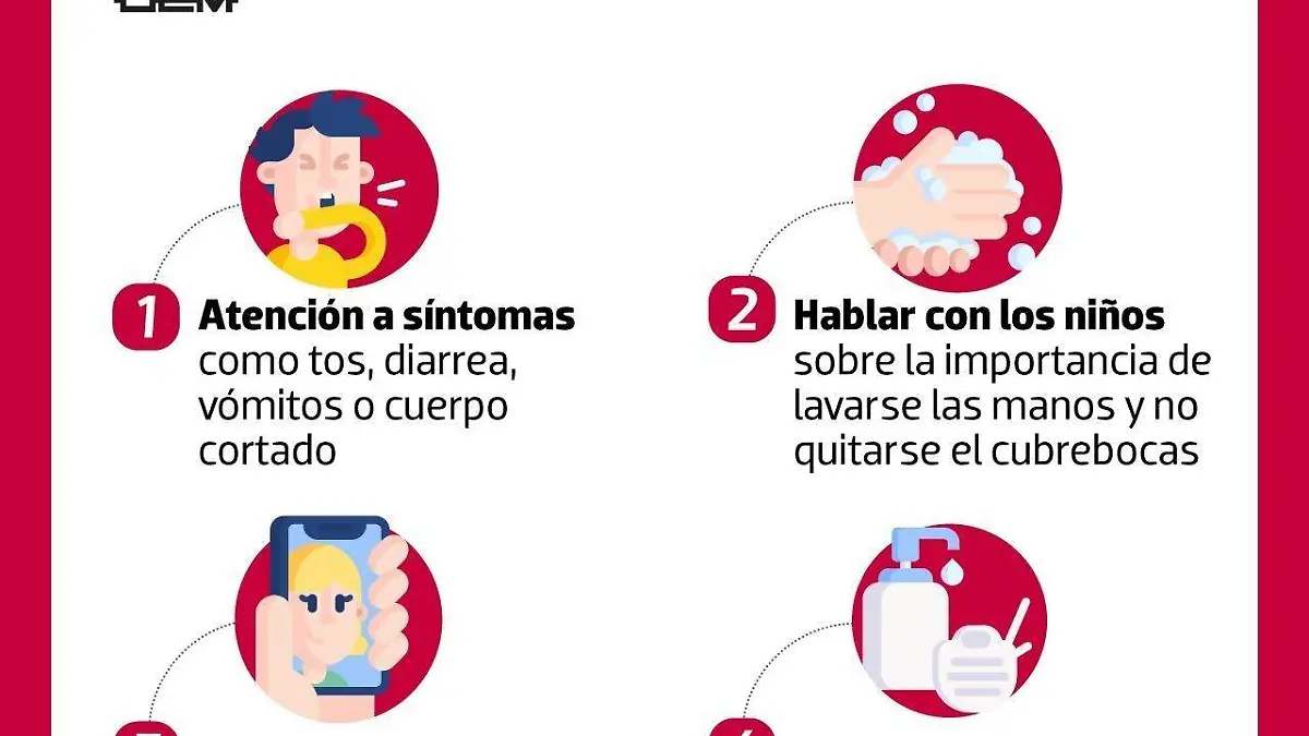 infografía regreso a clases